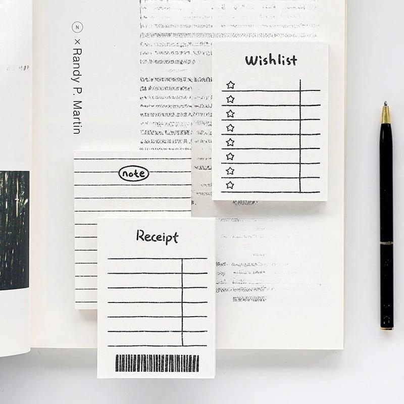 50Sheets Journamm Simplicity Cute Styles Memo Pad Scrapbooking Decoration Office Supplies Creative Stationery Planner Sticky Notes