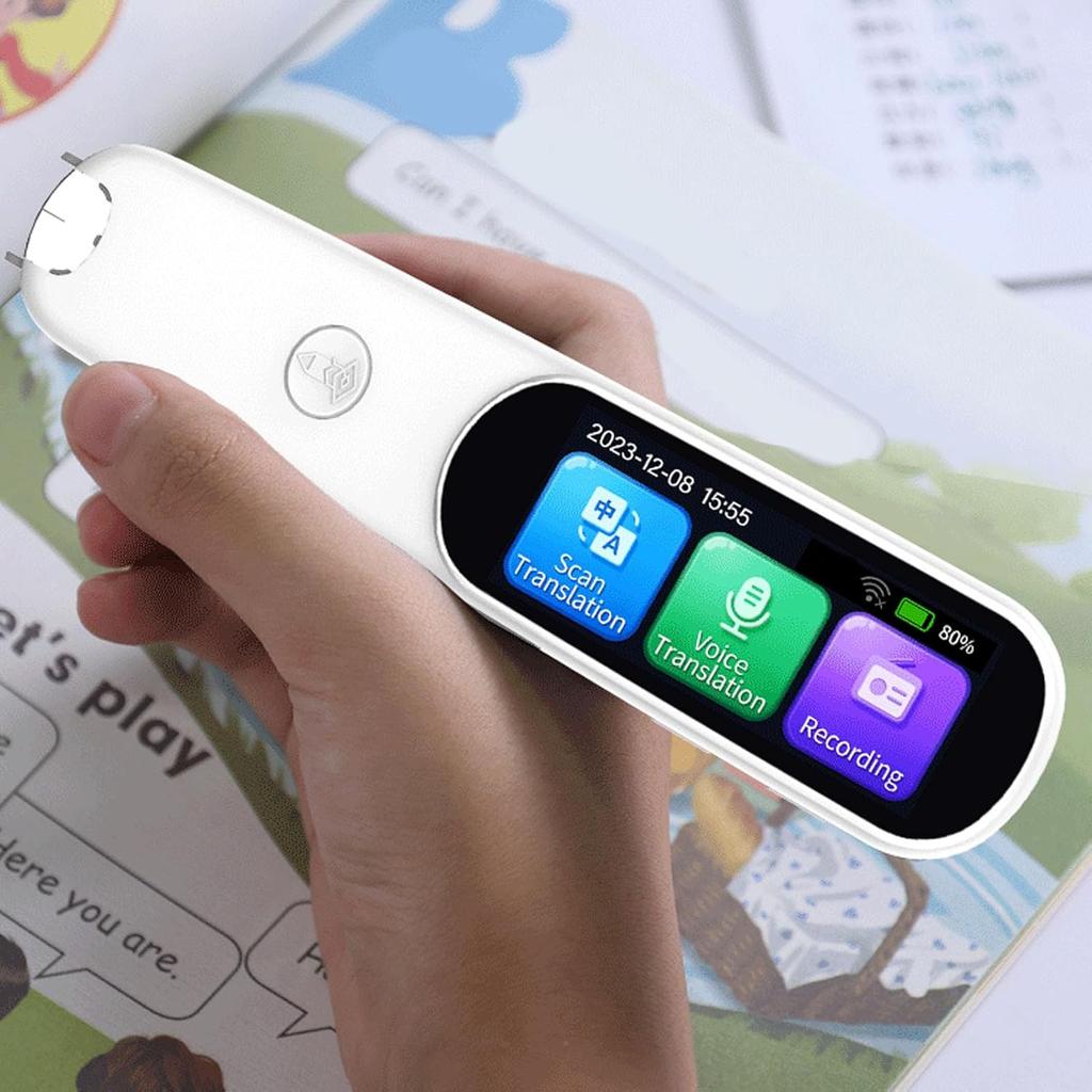 Portable Translator Pen, OCR Digital Translation Pen Scanner 112 Language Translator Device Support Text Extract Intelligent Recording Scanner for