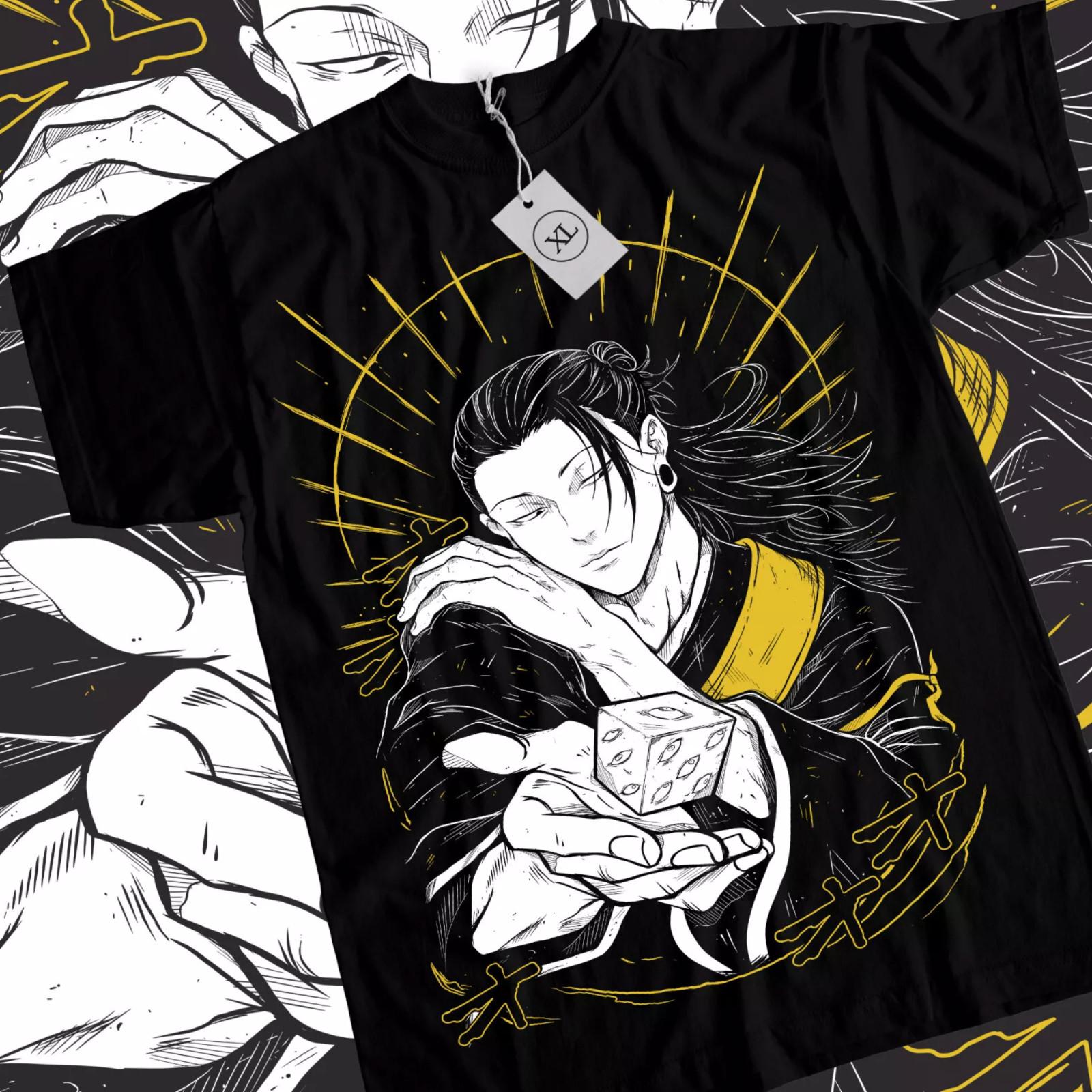 Suguru Geto T-shirt Jujutsu Kaisen shirt Getou jjk Anime Black shirt XS 5XL XL