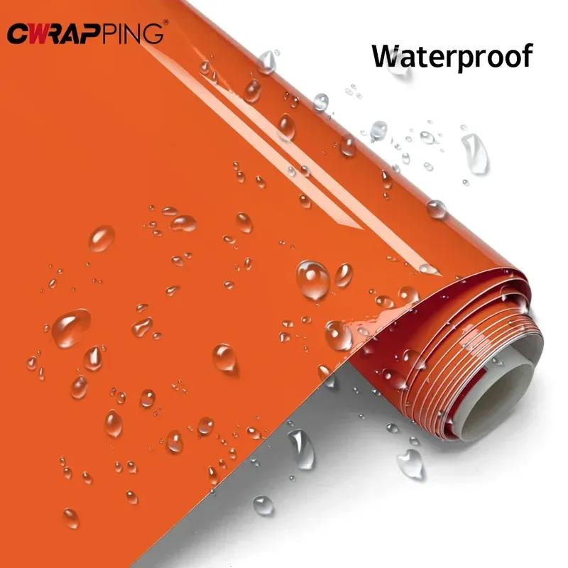 Glossy Car Sticker Vinyl Wrap Adhesive Vinyl for Cars Film Waterproof Car Decal Stickers Auto Body Films for Vehicle Accessories