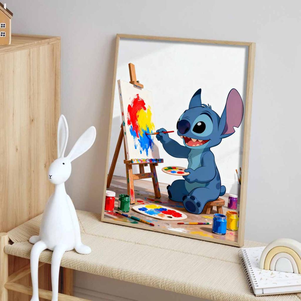 Disney Stitch Diamond Painting Kit DIY Round Home Wall Decor Adult Handmade Gift