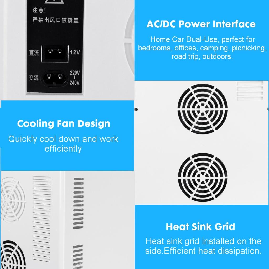 Mini Car Refrigerator LCD Display Outdoor Portable Fridge Freezer Cooler or Warmer For Home Travel Camping 20L