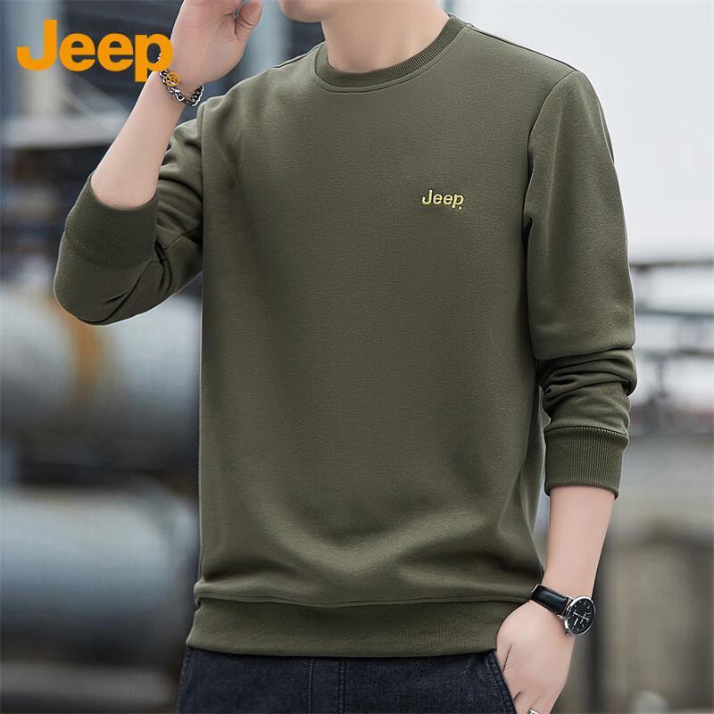 Jeep Men's Loose Crewneck Sweatshirt