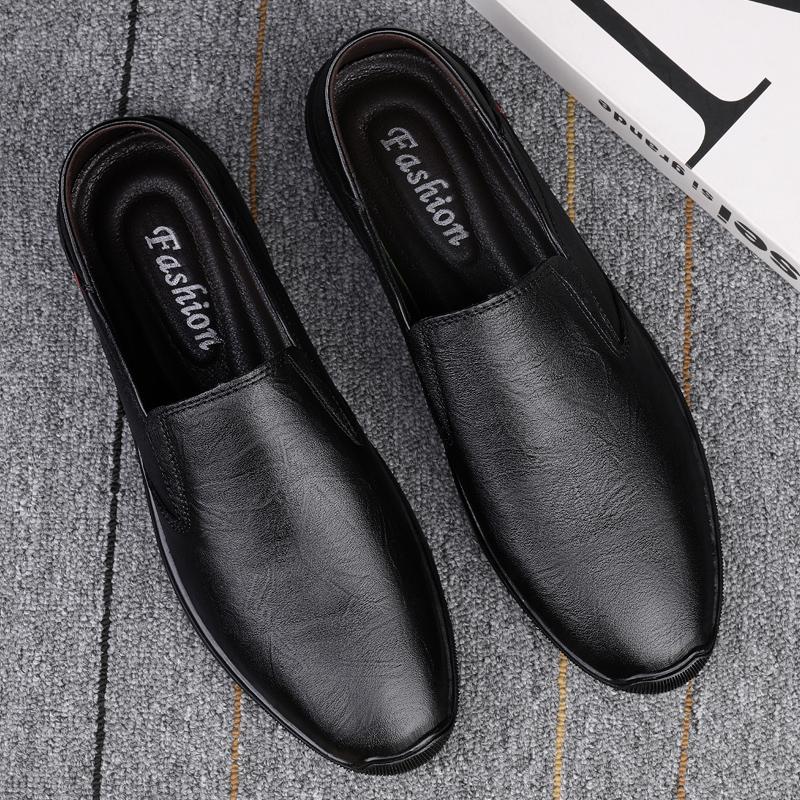 Men's Genuine Leather Casual Shoes, Breathable Soft-soled Office Casual Shoes, Men's Banquet Shoes, Men's Soft Leather Shoes