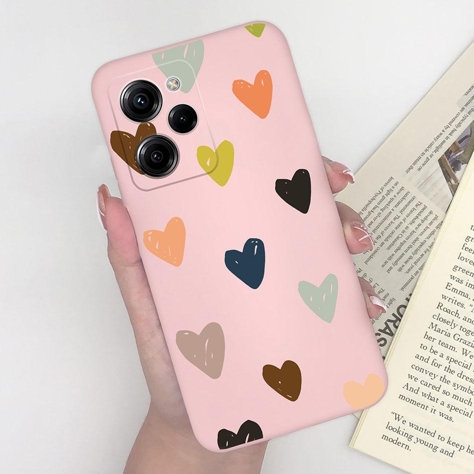 Cell Phone Case For Xiaomi Poco X5 Pro 5G Trendy Pattern Silicone Protective Matte Cover For PocoX5 X 5 X5Pro Capa Funda Bumper