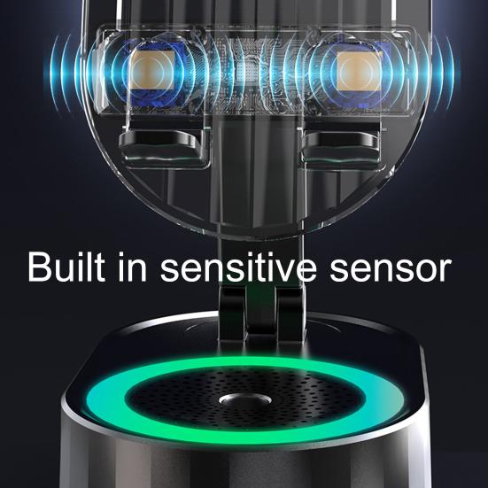 Cep Telefonu Standı 360 Derece Dönebilen Kablosuz Ses Bluetooth Uyumlu Hoparlör Telefon Tutucu Renkli Ortam Işığı ile