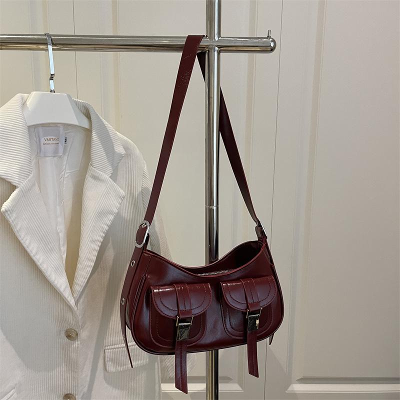 Simple Design Armpit Bag Autumn New Fashion Trend Versatile Dumpling Bag Single Shoulder Oblique Span Bag