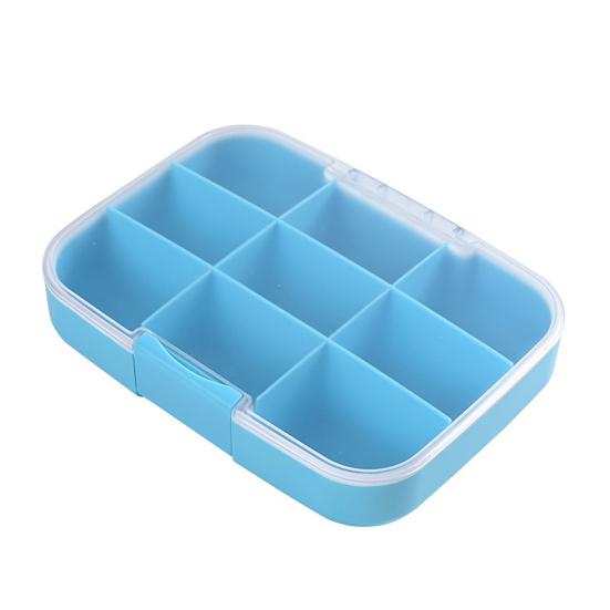 

Коробка для таблеток Yousheng Pill Box с 9 отделениями, влагостойкая, большая емкость, прозрачный дизайн, органайзер для таблеток для дома и путешествий