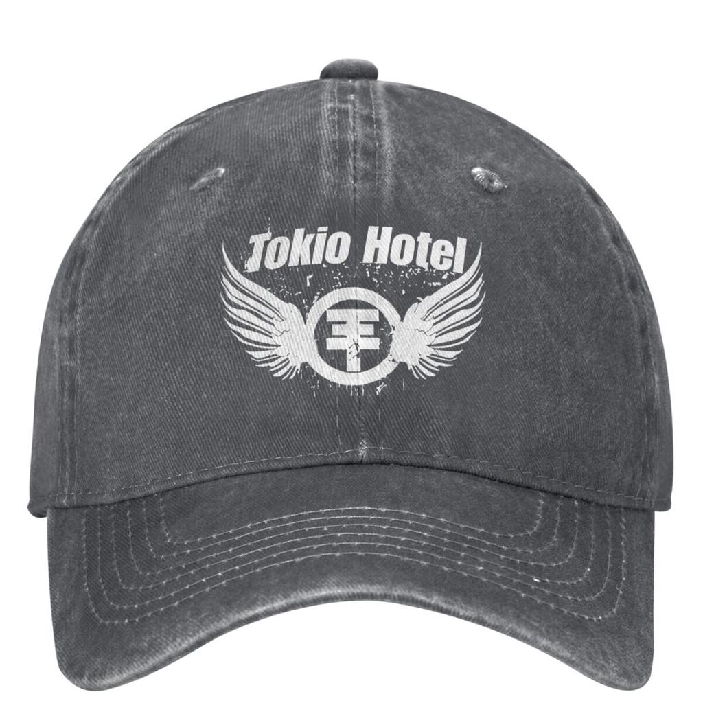Tokio Hotel Logo Baseball Cap Rock Music Band Classic Women Unisex Trucker Hat Sunscreen Hiking Fishing Snapback Cap Gift