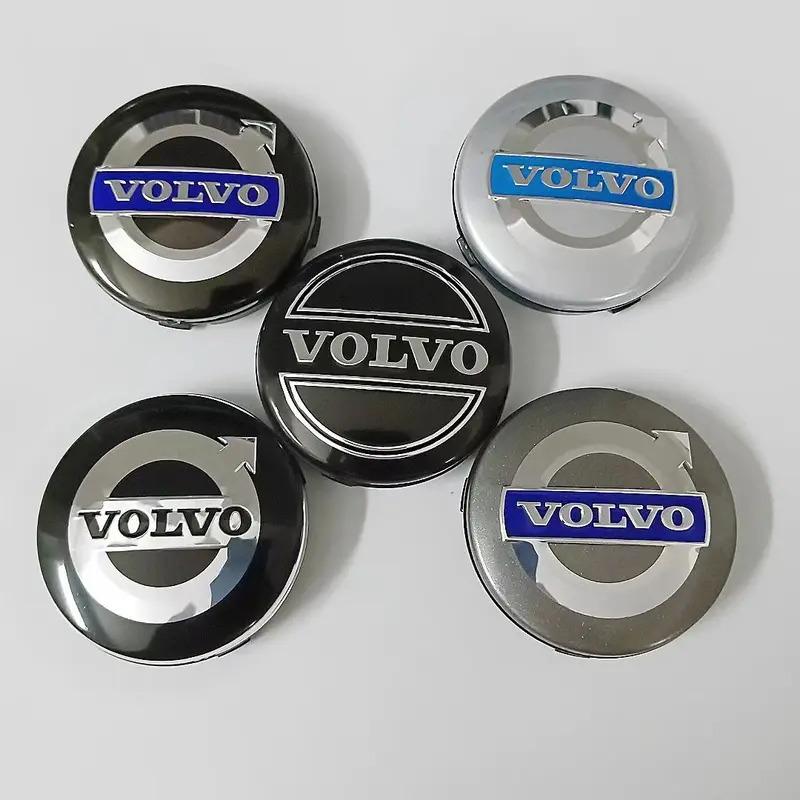 4PCS 64mm Car Wheel Center Hub Cap Rim Cover Emblem Stickers For Volvo XC60 V60 S60 V40 V50 S40 S80 C30 XC40 XC70 XC90 R Design