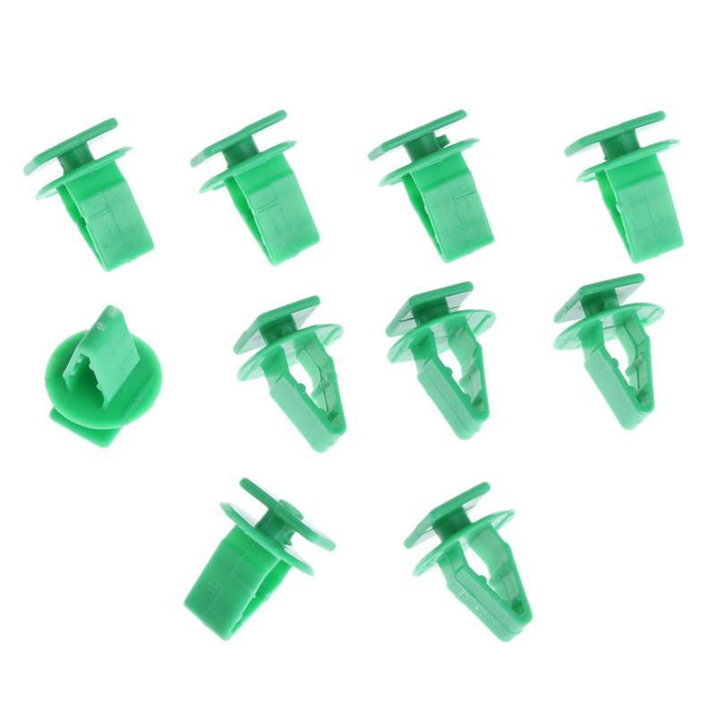 

50Pcs Green Car Protective Panel Windshield Fixing Clip For Honda Acura CRV Spirior Fit Civic Accord Car Trim Board Fastener
