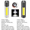 KDULIT Mini LED Flashlight 800LM Zoomable USB Rechargeable Waterproof Lamps 3 Switch Modes Portable Torch Outdoor Flash Light