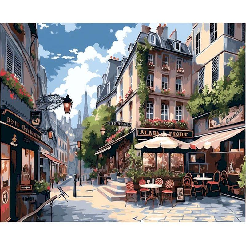 CHENISTORY Oil Painting Seaside House Drawing On Canvas HandPainted Art Gift DIY Pictures Coloring By Number Kits Home Decoratio
