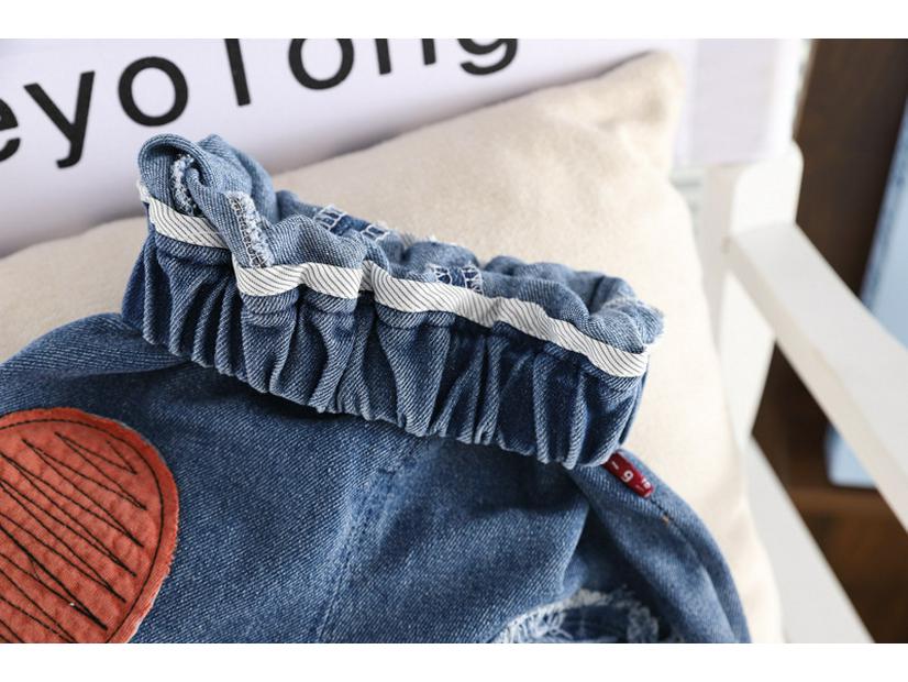 Boys' Summer Denim Shorts & T-Shirt Set - Kids' Casual Crew Neck Two-Piece Outfit