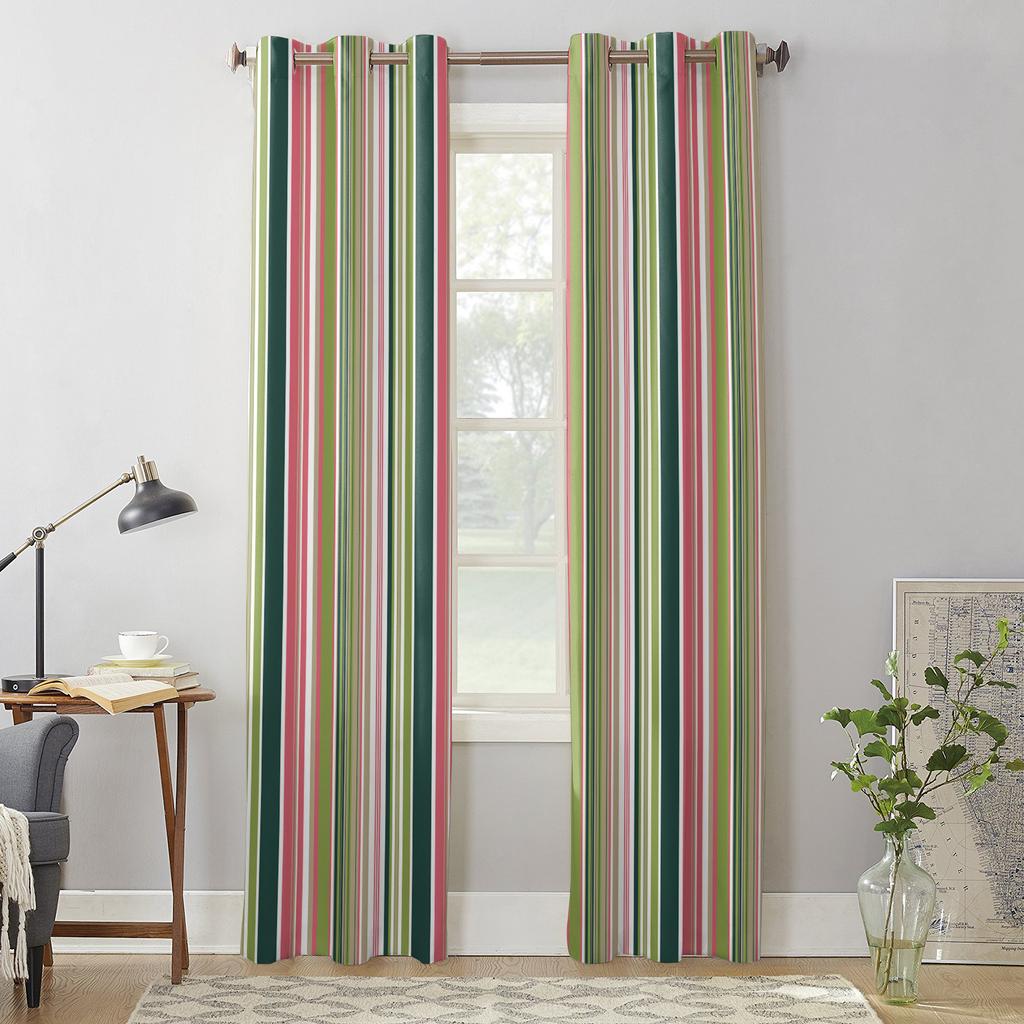 Colorful Striped Texture Modern Window Curtains for Living Room Bedroom Curtain Kitchen Treatment Blinds Drapes