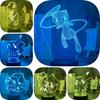 Usb Characters 3d Night Light Touch Change Color Seven Colors Table Lamp