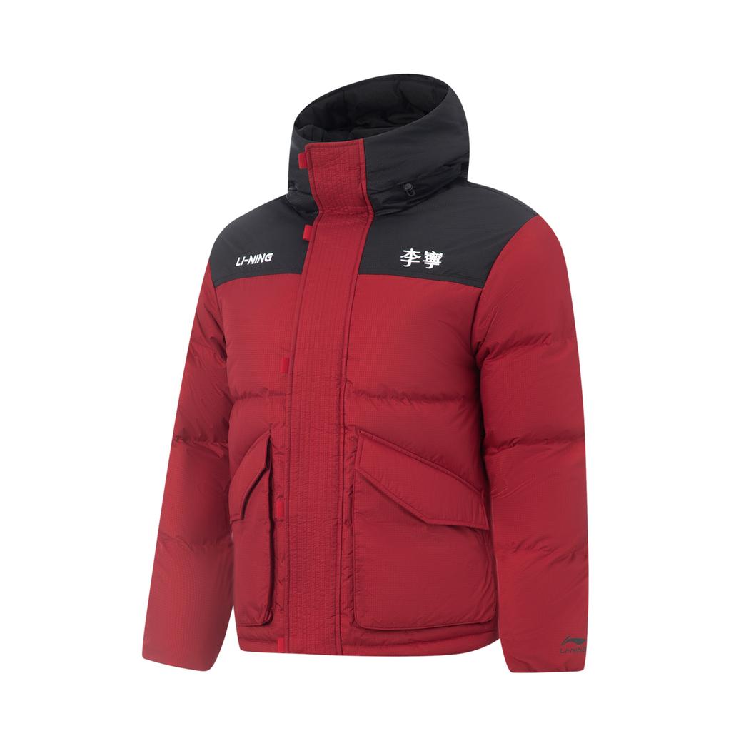 Li Ning Sports Lifestyle Series Warm Windproof Water-Resistant Fashion Down Jacket Unisex Outerwear AYMV435-7