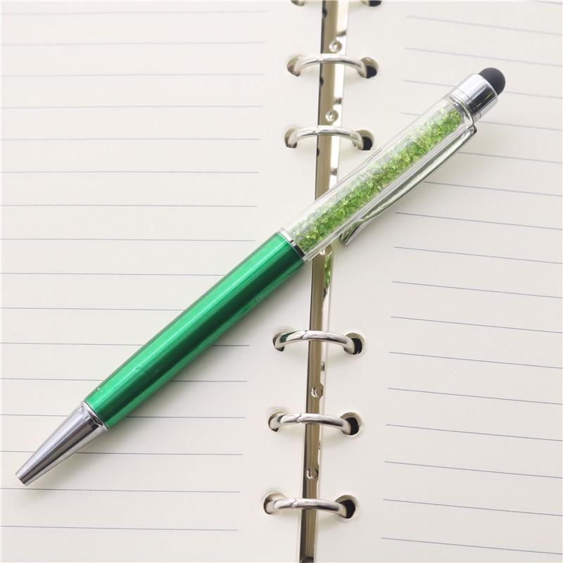 Shuo Lei Kristallen Stylus Pen: Metalen balpen met diamanten accent