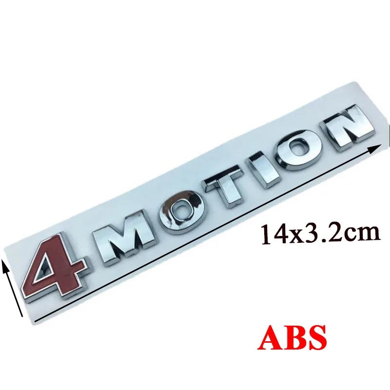 

3D Chrome 4MOTION Letters Car Badge Emblem Sticker For P-assat B6 Polo Tiguan Touareg Golf MK4 Accessories серебряный