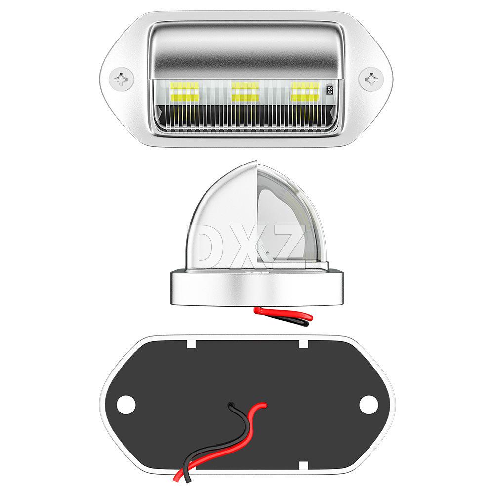 Universal 6LED 12V/24V Truck License Plate & Side Light