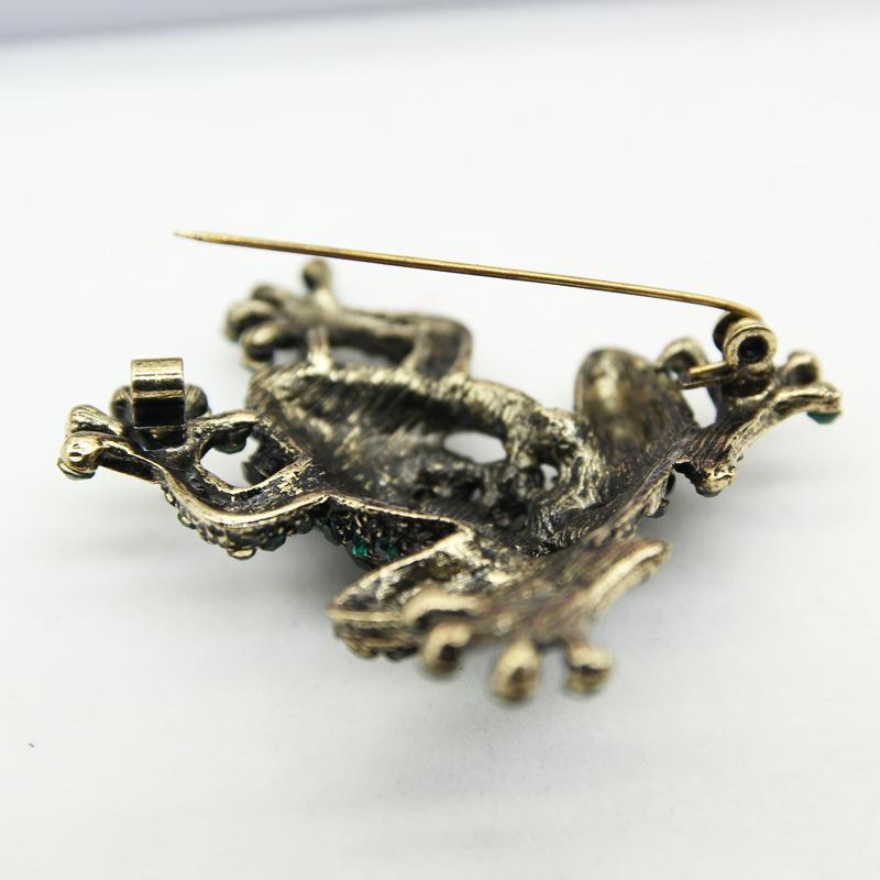 Fashion Frog Shape Full Diamond Alloy Clothing Backpack Corsage Hot Sale Rhinestone Brooch