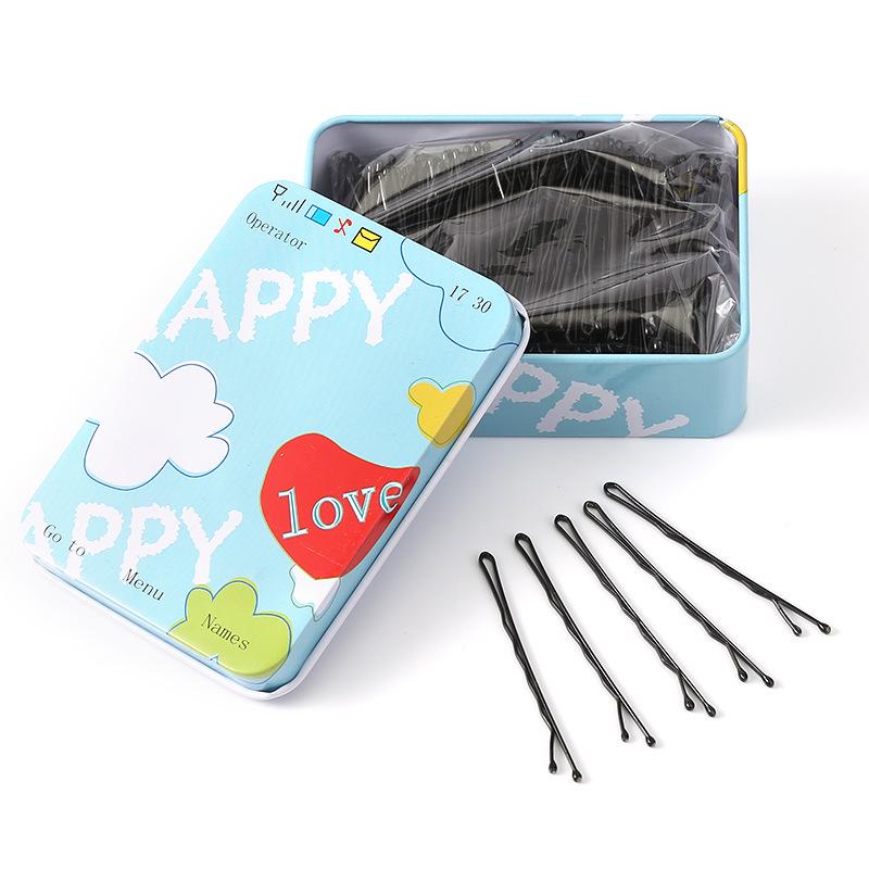 Einzelne schwarze Haarnadel für Pony und Hochsteckfrisuren