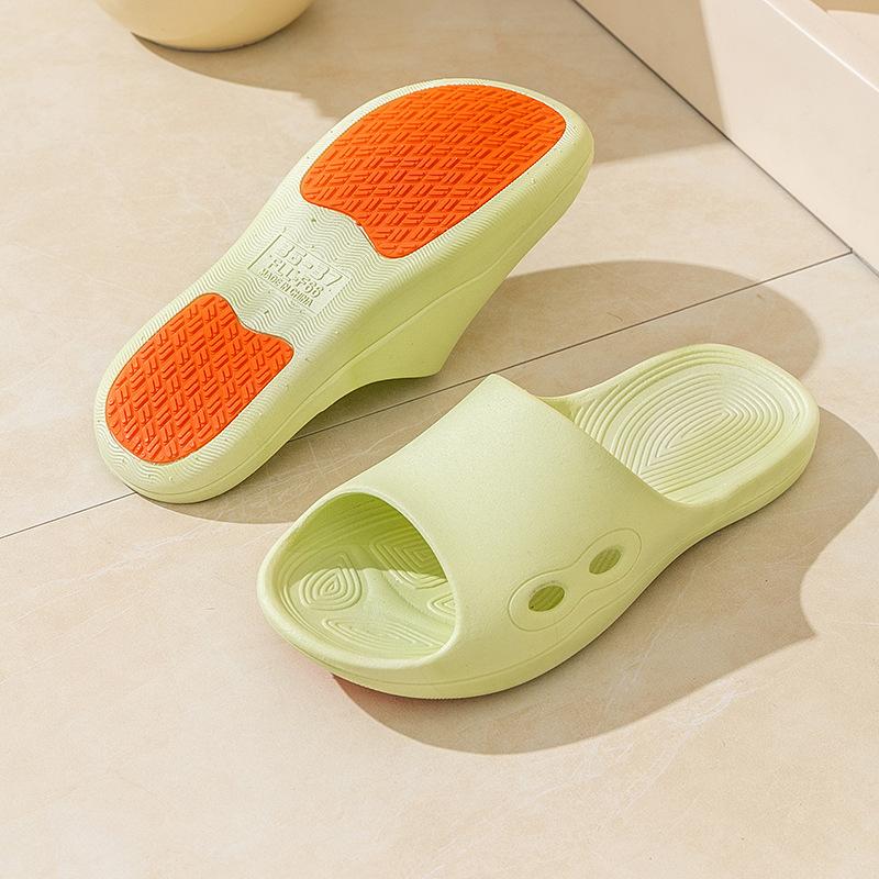 Men and Women's Solid Color Simple Indoor Slippers, Comfortable Breathable Anti-Slip Wear-Resistant Shock Absorbing Sandals
