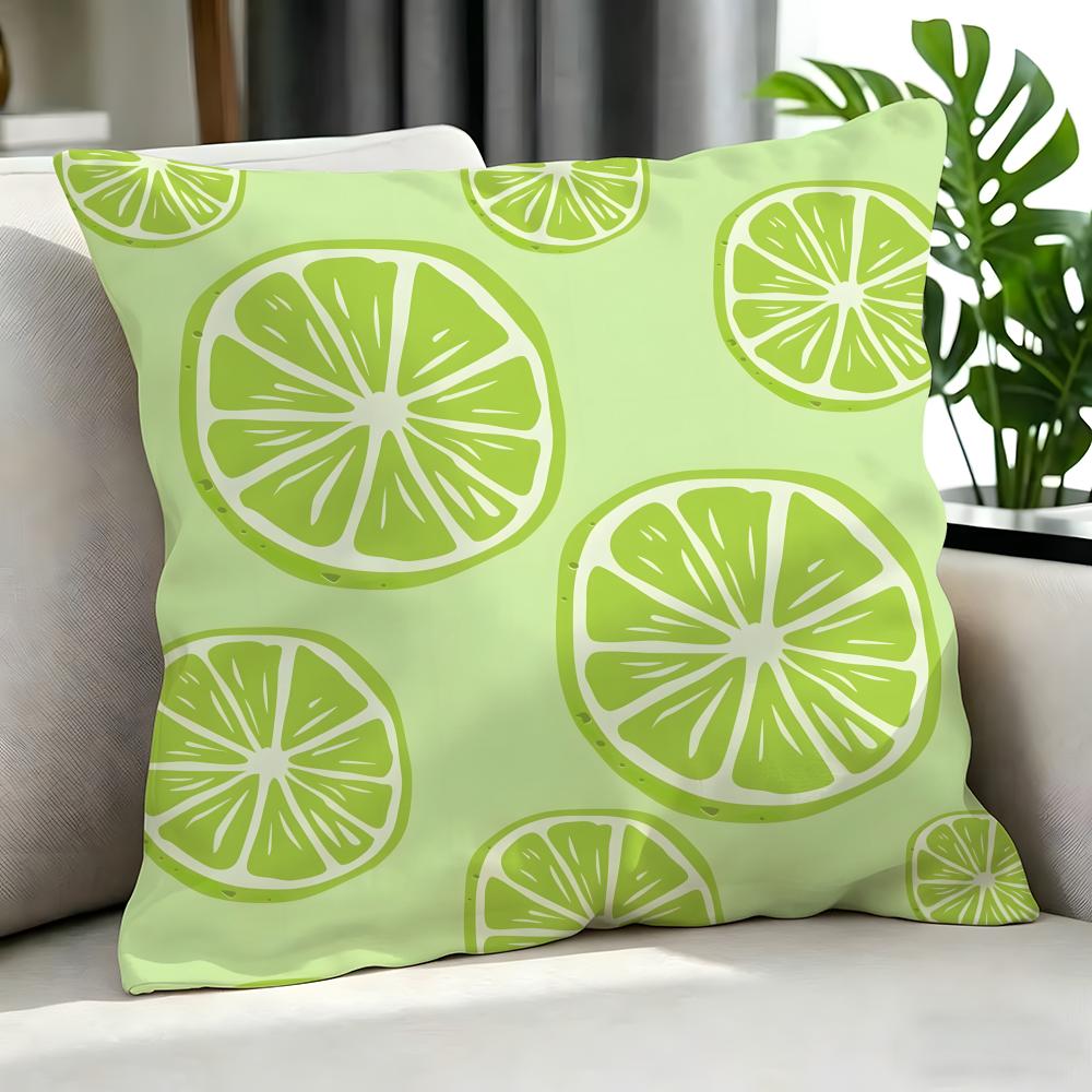 Art MMint green fresh backgrounded Cushion Cover Cushion Cover Set Pcs x x x Pillowcase Decorative Sofa Home Decor