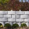 Lawn Border Fencing Plastic Garden Retaining Fence Brick Look Edging Outdoor Landscape Decorative Picket Panel for Flower Beds Paths Lawns Yard