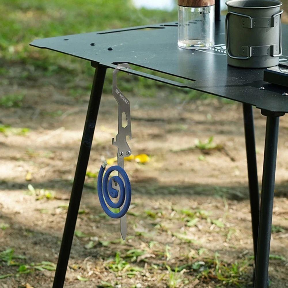 Creative Mosquito Coil Holder Portable Folding Tent Stakes Tent Ground Stakes Camping Accessories