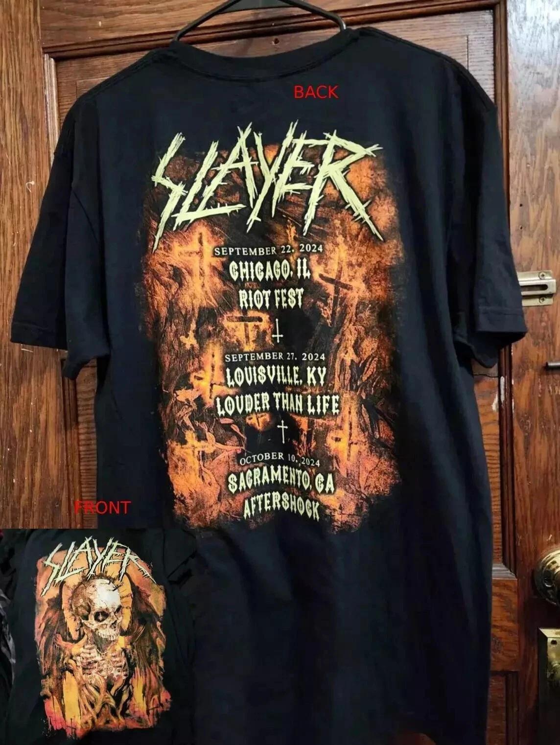 Slayer 2024 North American Tour At Riot Fest - Chicago, Il T-Shirt All Size M