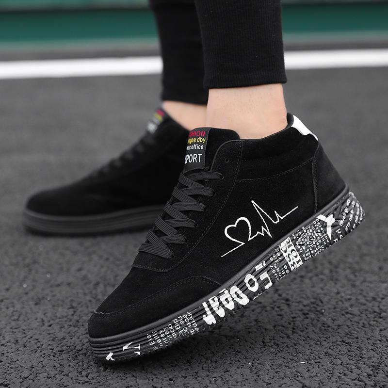Fashion Red High Top Sneakers Women Shoes 2025 Spring Canvas Running Women's Casual Sport Shoes Man Graffiti Basket Femme Big Size 35-44