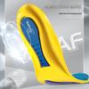 Men's Shock-Absorbing Summer Sports Insoles for Flat Arches - Soft, Sweat-Absorbing Full Pad with Heel Support.