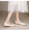 Lan Cabinet grandma shoes women's flat bottom spring and summer 2025 new shallow single shoes Doudou shoes gentle wind not tired feet women's shoes