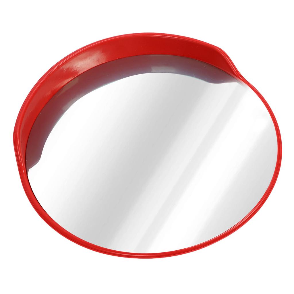Outdoor Security Mirror Wide Angle Curved Surface 60mm Standing Pole Mounted Convex Traffic Mirror for Driveway 60cm