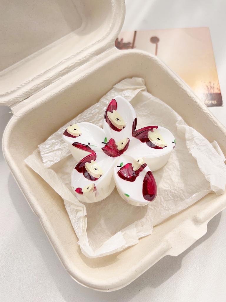 Hawaiian Flower Hair Claw Clips for Women,Gradient Large Barrette for Thick Hair,No-slip Hairpins Women Beach Hair Accessories