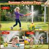 Water Sprinkler Baseball Toy Snail for Kids 3–12, 2 In 1 Outdoor Dual Sprayer Hitting Game with 360° Adjustable Spray, 80–120cm Water Jet