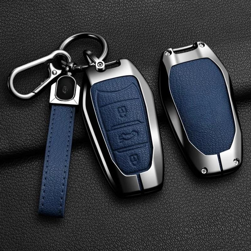 Key Case for Car Car Zinc Alloy Key Case Bag For Peugeot GTLine 207 307 407 208 308 408 508 2008 3008 4008 5008 RCZ Car Key Cha