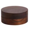 Gold-Stainless Steel Ashtray with Lid, Solid Wood Base – Anti-Ash Design for Home and Office, Ideal Gift.