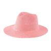 Women's Jazz Straw Hat with Wide Brim - European & American Style Panama Sunshade Fedora