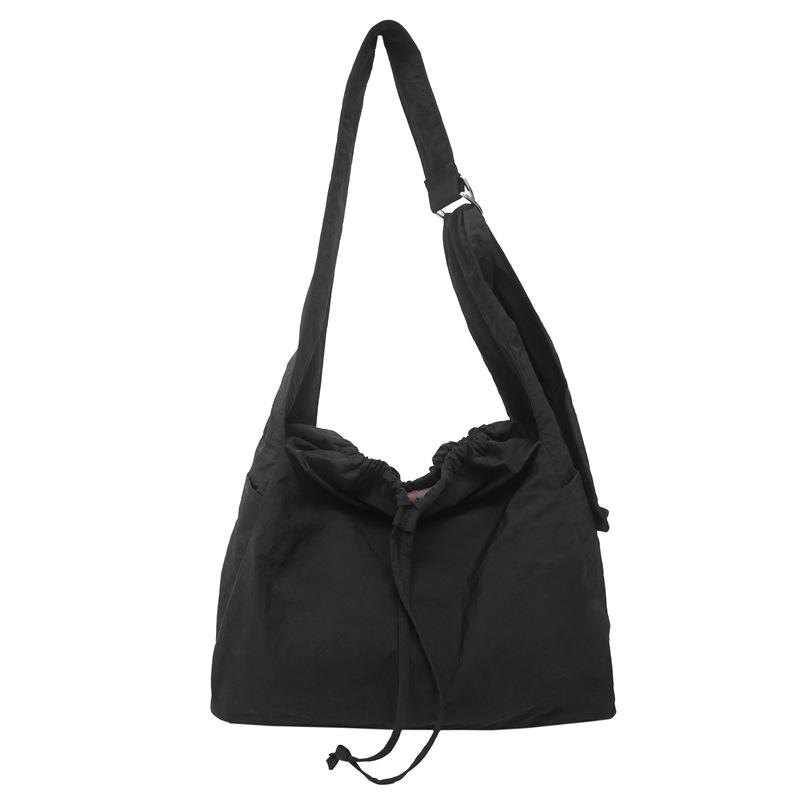 

Hong Kong style neutral mountain literary locomotive satchel spring and summer large capacity dumpling shoulder satchel чорний