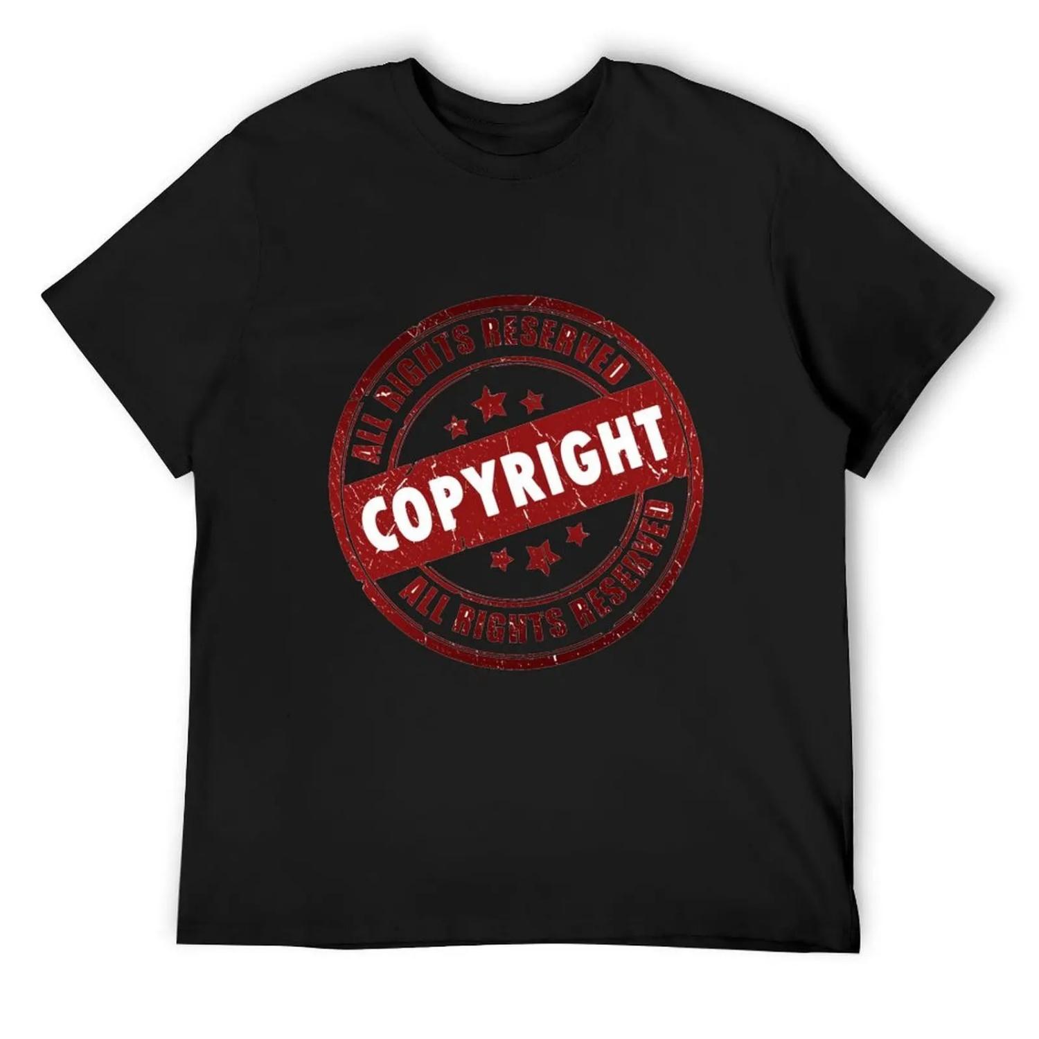 Copyright Sign T-Shirt Anime t-shirt rapper graphic tees essential t shirt mens t shirts S