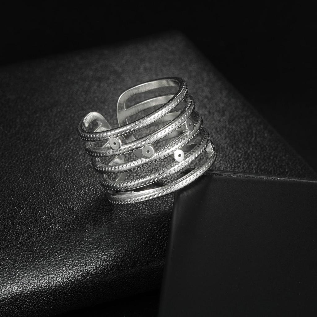 Adjustable Non-Fade Electroplated Couple's Ring
