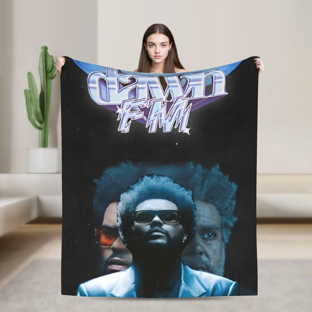 The Weeknd Pop Singer Blanket Velvet Summer  Portable Super Soft Throw Blanket for Bedding Couch Bedding Throws
