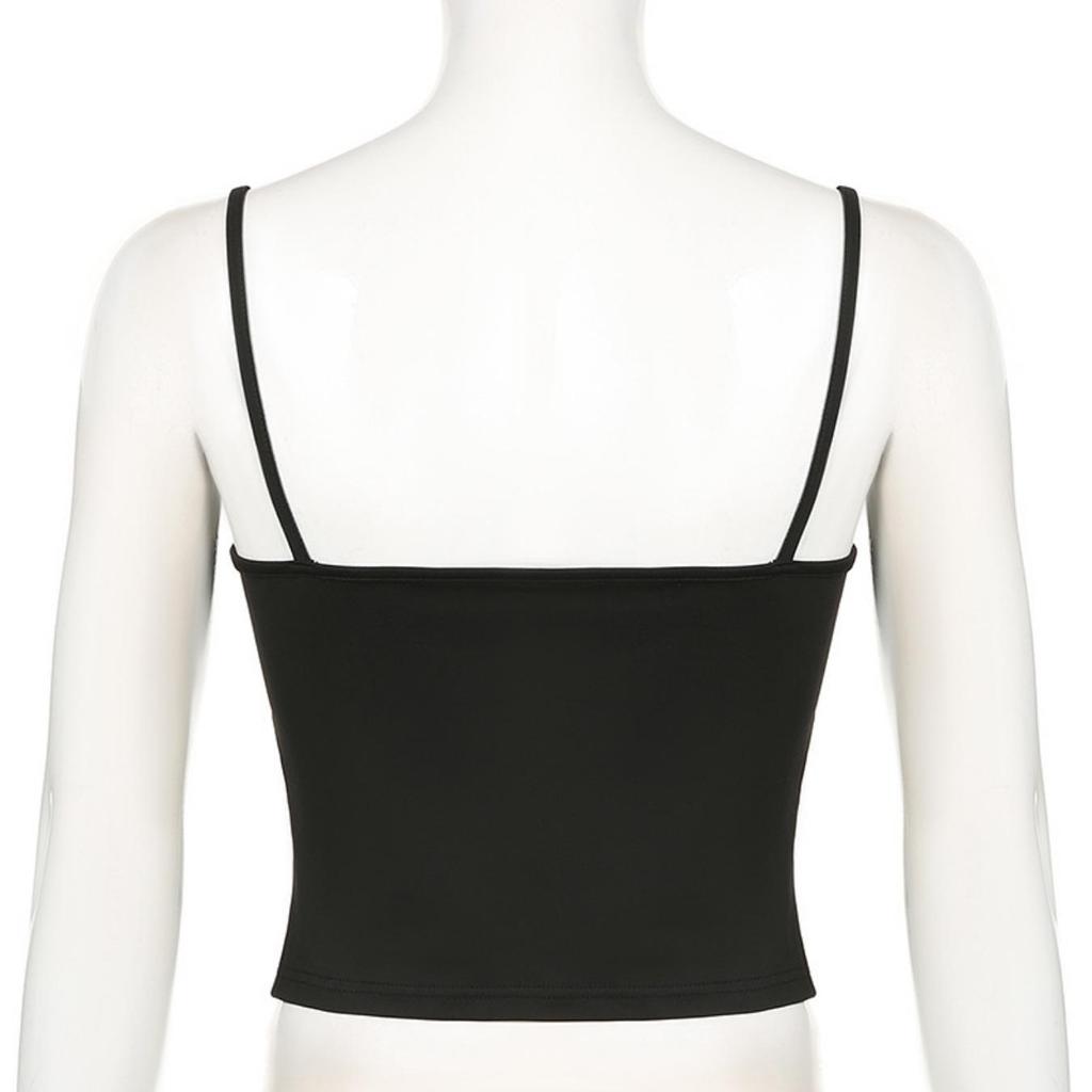 U Neck  Knit Tank Top Crop Tops Women Summer Camis Solid Color Camisole Fashion SportsTube Female Sleeveless Cropped Y2K Girl Clothes