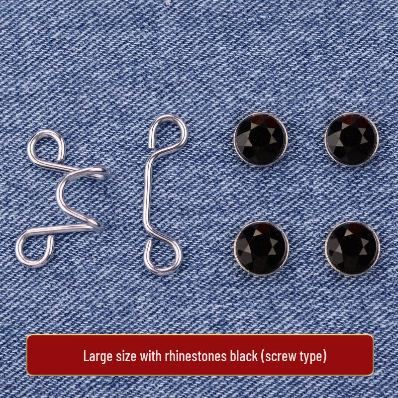 Adjustable Waist-Cinching Stretch Buttons for Jeans