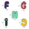 26Pcs Alphabets Enamel Pins Cartoon Letter Legend Brooch Metal Lapel Pins Hat School Bag Badges Jewelry Accessory Gift