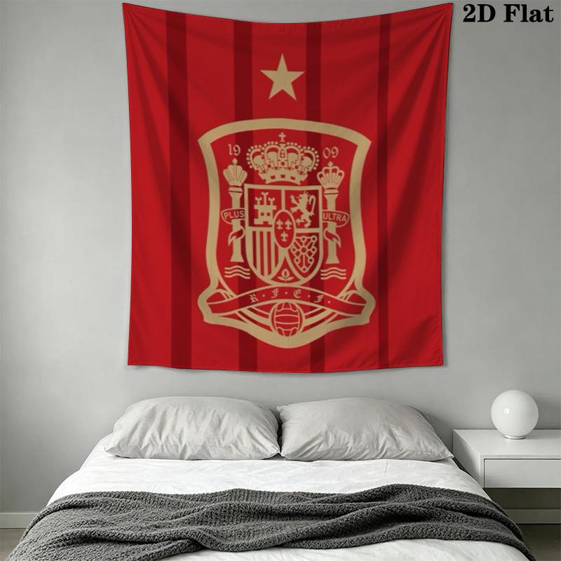 La Roja Wall Tapestry Aesthetic Wall Hanging Printed Fabric Blanket Decorative Tapestries for Bedroom Living Room Home Decor