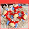 Plush Crab Keychain Toy With Polyester Filling For Kids And Adults