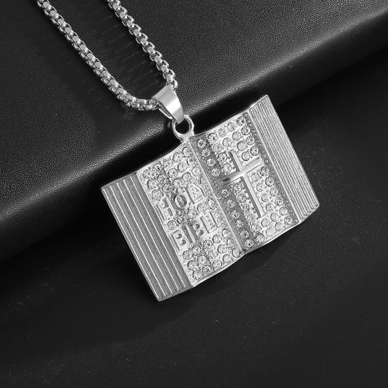 Pendant Strong Price Vintage Bible Stacking Pendant Necklace